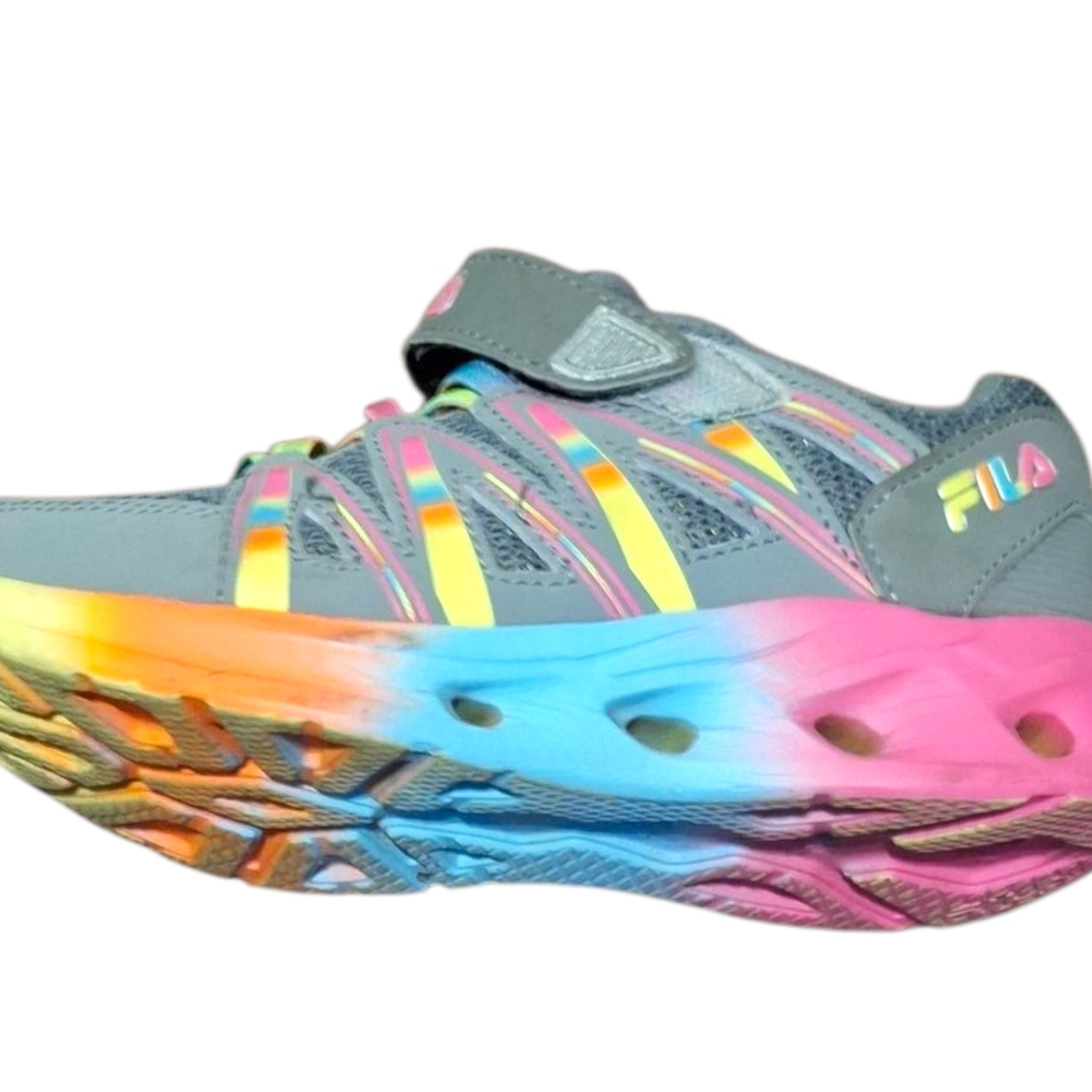 NWT Fila KIDS Pink and Yellow Athletic Shoes - Picture 5 of 5